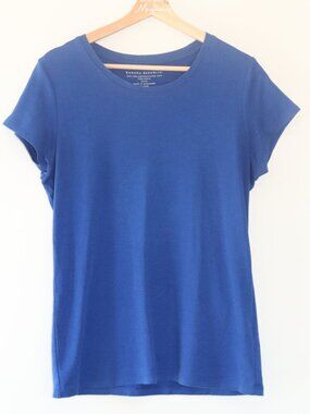 Banana Republic 100% Pima Cotton Crew Neck Tee - Royal Blue - XL